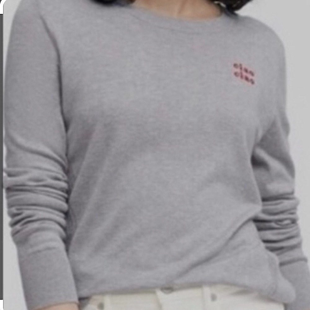 🩶 BR Ciao Ciao Grey Sweater, size M